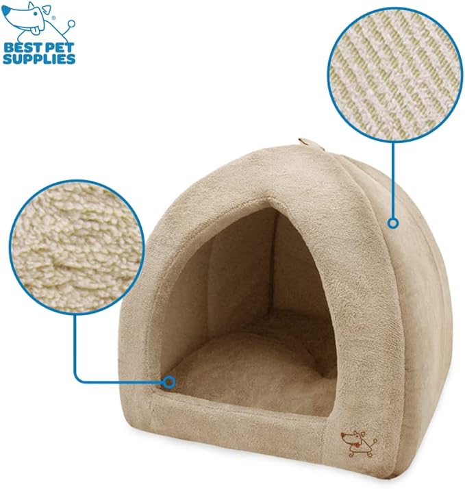 Pet Tent-Soft Bed for Dog and Cat by Best Pet Supplies 19" x 19" x H:19"