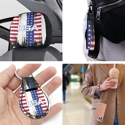 Artistic Splashing American Flag Headrest Cover Seat Cover 4th Full