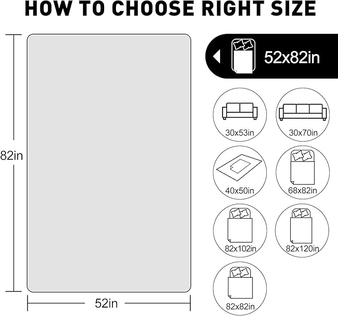 SYSLOON Waterproof Dog Bed Cover Sofa,Car,52"x82",Coffee