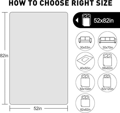 SYSLOON Waterproof Dog Bed Cover Sofa,Car,52"x82",Light Grey