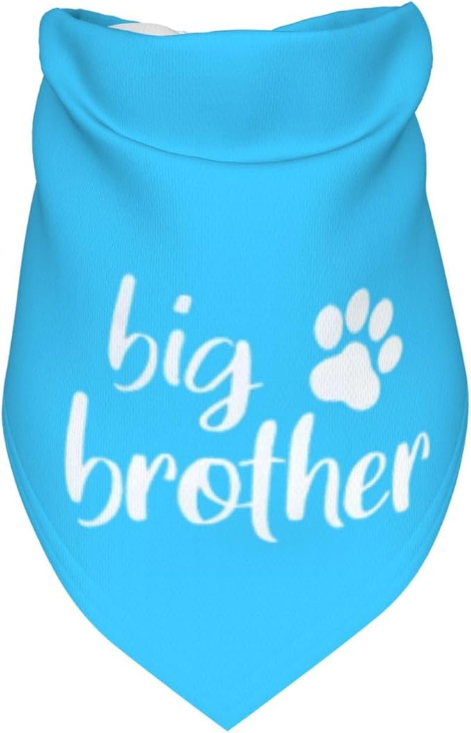 Big Brother Gender Reveal Baby Announcement Dog Bandana