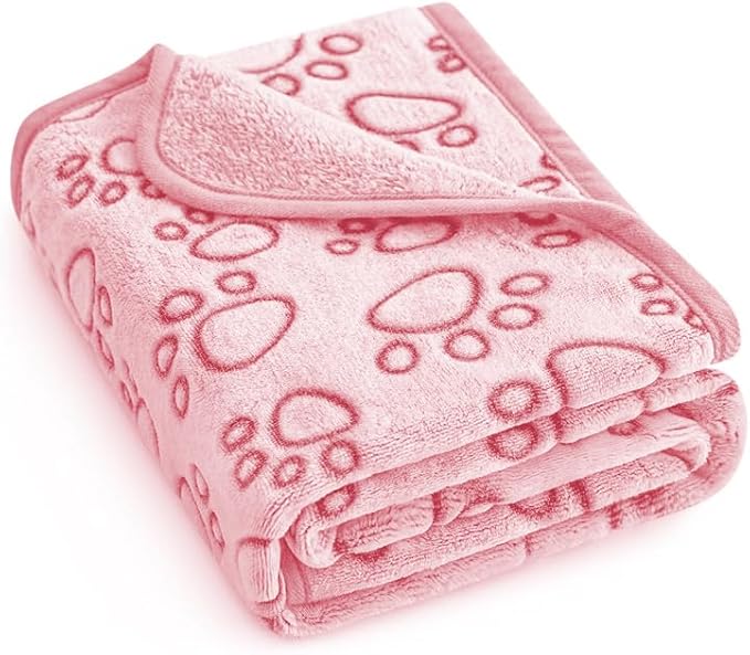 Dog Pet Comforter Comfortable Warm Soft Dog Mat Easy to Clean Cat Mat Pink XS