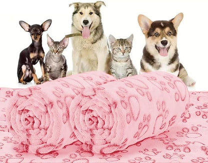 Dog Pet Comforter Comfortable Warm Soft Dog Mat Easy to Clean Cat Mat Pink XS