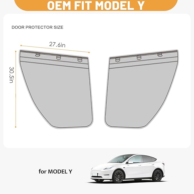 Car Door Protector for Dogs for Tesla Model Y 2 Pack