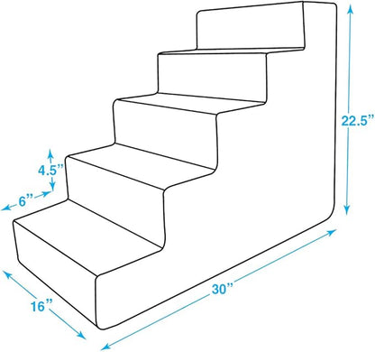 Best Pet Supplies Dog Stairs for Small Dogs & Cats 5-Step