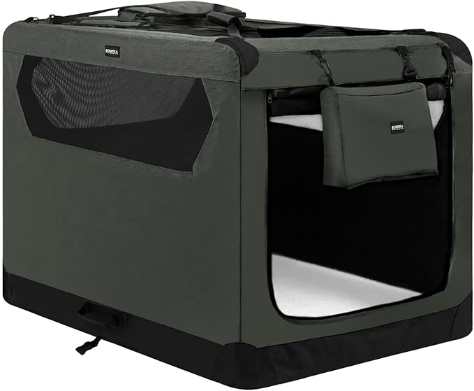 Soft Collapsible Dog Crate for Large Dogs 30 Inch 30x21x21 Inches