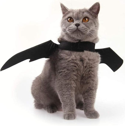 Cat Halloween Costume Bat Wings Pet Apparel Halloween Party Dress Up Accessories for Cat Small Dogs Puppy Kitty Kitten Boy or Girl