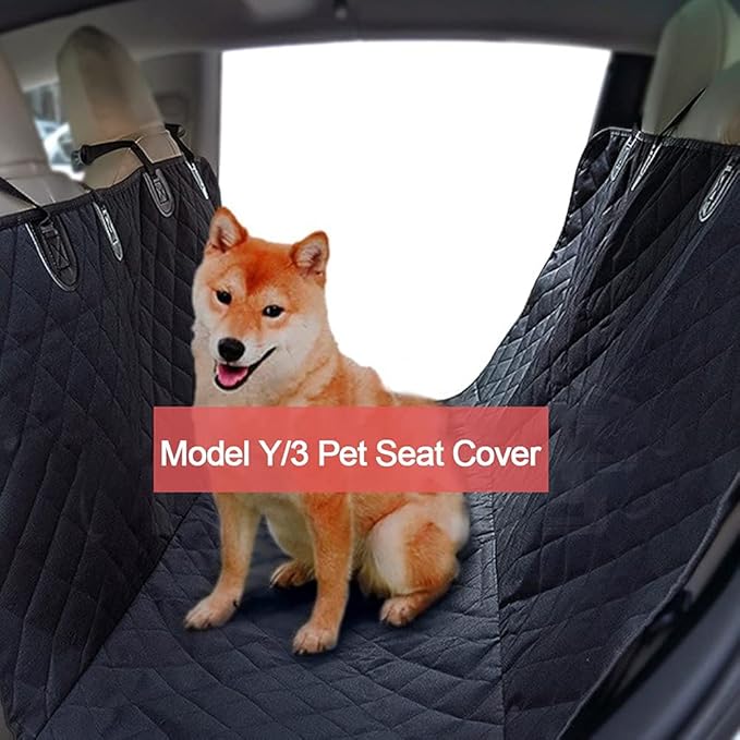 AOSKonology BestEvMod Tesla Model 3 2017-2024 Model Y 2020-2024 Rear Seat Pet Cover 3 Y