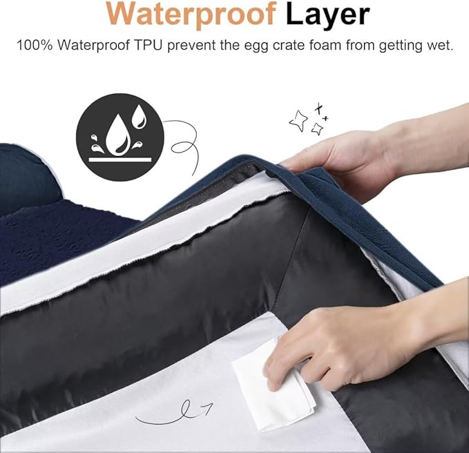 Large Dog Bed Orthopedic Washable: Beds Bolster XL Bed Large Big Dogs Memory Foam Couch Sofa Waterproof with Removable Cover