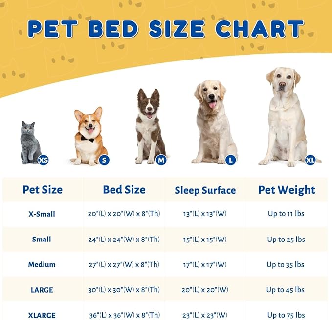 Calming Dog Bed & Cat Bed (20"/24"/27"/30")