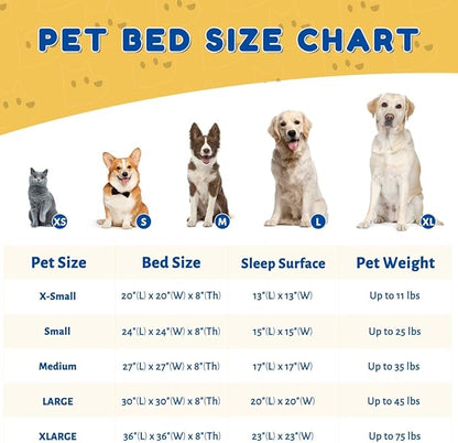 Calming Dog Bed & Cat Bed (20"/24"/27"/30")