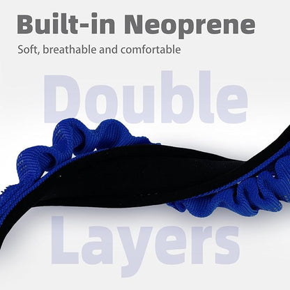 PUPTECK Heavy Duty Dog Collar with Handle Bungee for Small Medium Large Dogs