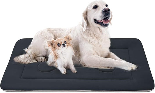 JoicyCo Extra Large Dog Bed Soft Dog Crate Pad Mat 48 in Non-Slip Bottom Washable Dog Sleeping Mattress Pet Beds Cat Bed Kennel Pad