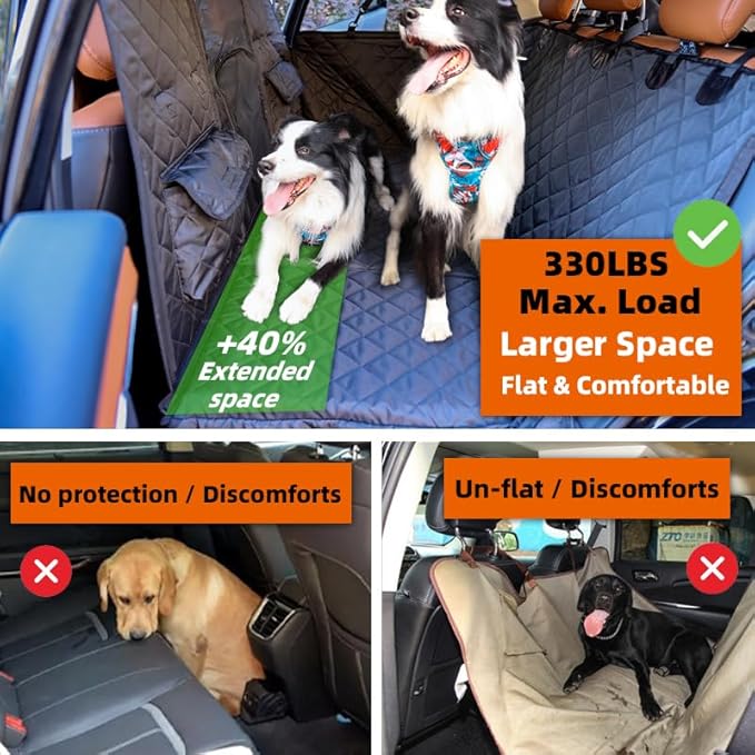 Heavy Duty Back Seat Extender for Dogs 2 in1