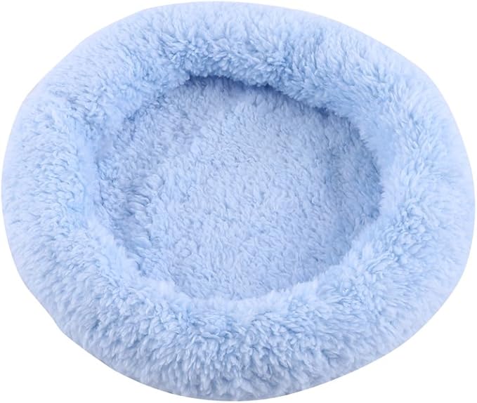 01 Durable Small Dog Bed, Comfortable pet Bed for Small Dogs(Blue, S)