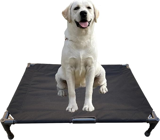Love&go Elevated Dog Bed with Metal Frame 34.5x25.5x5.5 inch,