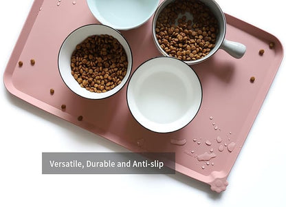 Hoki Found L Silicone Pet Food Mats Tray