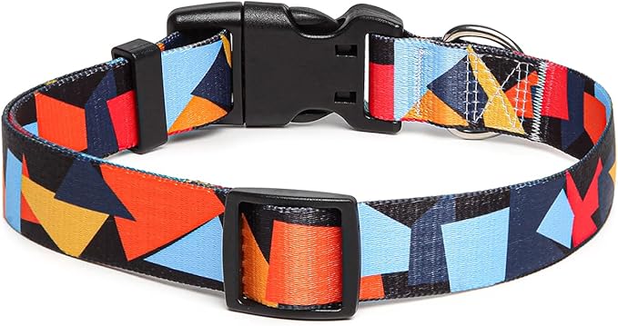 Adjustable Dog Collar with Patterns