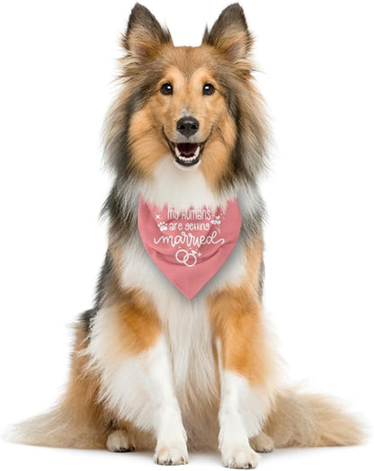 My Humans are Getting Married Dog Bandana (E46)