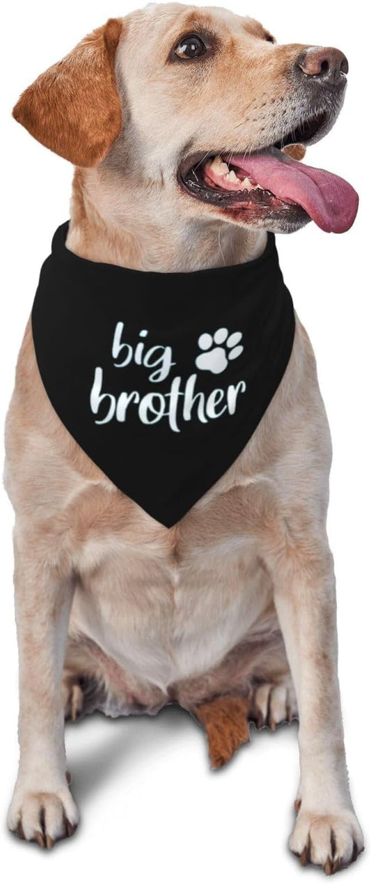 Big Brother Gender Reveal Baby Announcement Dog Bandana