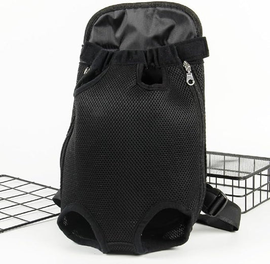 Cat Carrier Backpack, Carrier for Small Dogs Cats Sling Backpack Travel Bag, Pet Backpack Bag for Hiking Travel Camping Outdoor Hold Pets Up to 15 Lbs (Color : Black, Size : X-Large)