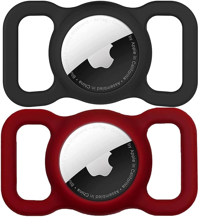 Air Tags-2 Pack Airtag Dog Collar Holder SWINCHO 1-3cm Width