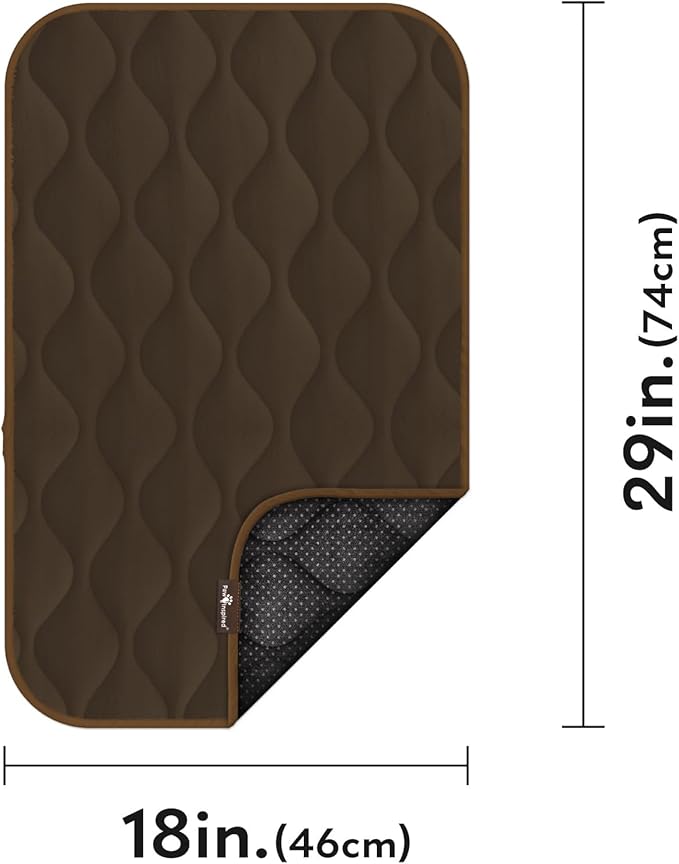 Paw Inspired Washable Padded Crate Mats for Dogs 29” x 18” Pad, 30-inch Kennels
