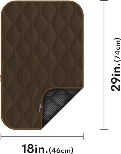 Paw Inspired Washable Padded Crate Mats for Dogs 29” x 18” Pad, 30-inch Kennels