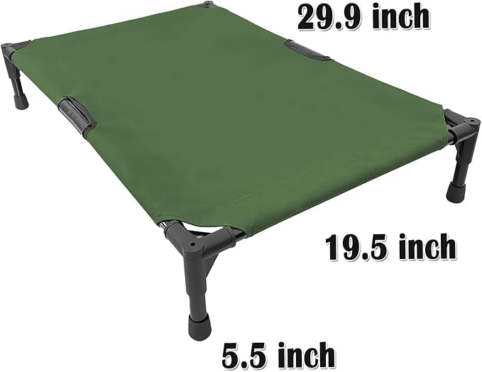 Love&go Elevated Dog Bed with Metal Frame Medium-29.9x19.5x5.5 inch)