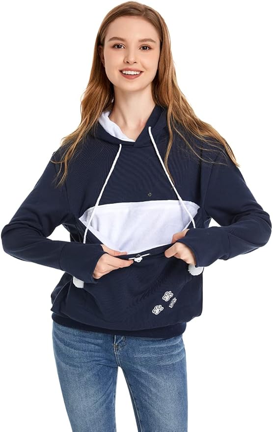 LINYUCHEN Cat Dog Pouch Hoodie Large Pet Pouch