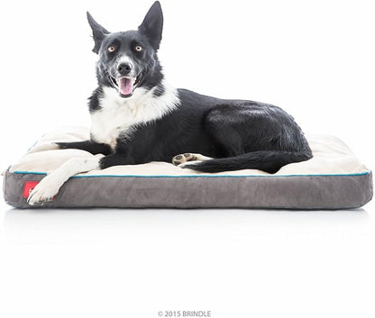 BRINDLE Khaki Shredded Memory Foam Pet Bed