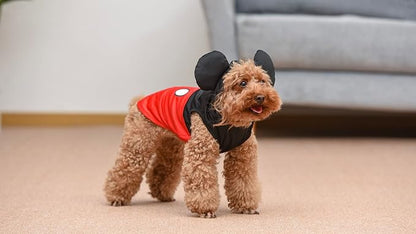 Disney for Pets Mickey Mouse Halloween Costume for Dogs - Large | Disney Halloween Dog Costumes, Funny Pet Costumes | Officially Licensed Disney Dog Halloween Costume,Red/Black