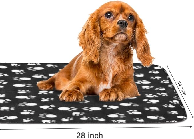 Comsmart Warm Paw Print Blanket/Bed Cover for Dogs and Cats