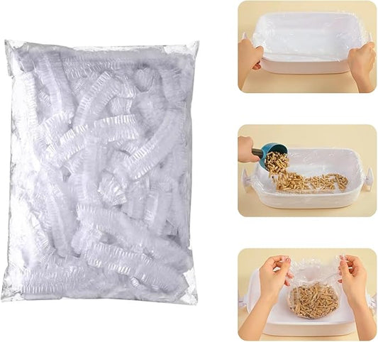 septillar Disposable Small Animal Litter Box Liners [30pcs, 14x9.5inch] Litter Tray Toilet Plastic Film for Rabbit Guinea Pig Chinchilla Hedgehog