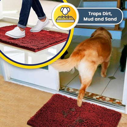 Muddy Mat® AS-SEEN-ON-TV Highly Absorbent Microfiber Door Mat and Pet Rug 35"X24"