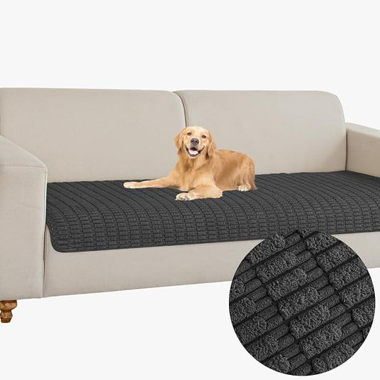 Dog Bed Cover Sofa Protector,Anti Slip Waterproof Sofa Covers for Living Room Couch Covers,Sofa Mat,Seat Cover, Dog Mat,Pet Pad for Furniture Bed Sofa Protector 1 Piece (30x82 inch,Black)