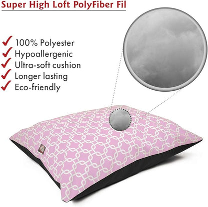 Majestic Pet Rectangle Medium Dog Bed Washable – Non Slip Comfy Pet Bed – Dog Crate Bed Super Value Pillow Dog Bed – Dog Kennel Bed for Sleeping 35 x 28 Inch