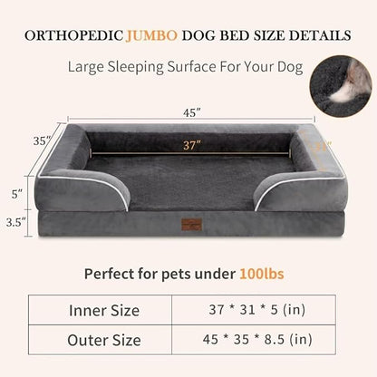 Jumbo Dog Bed for Extra Large Dogs