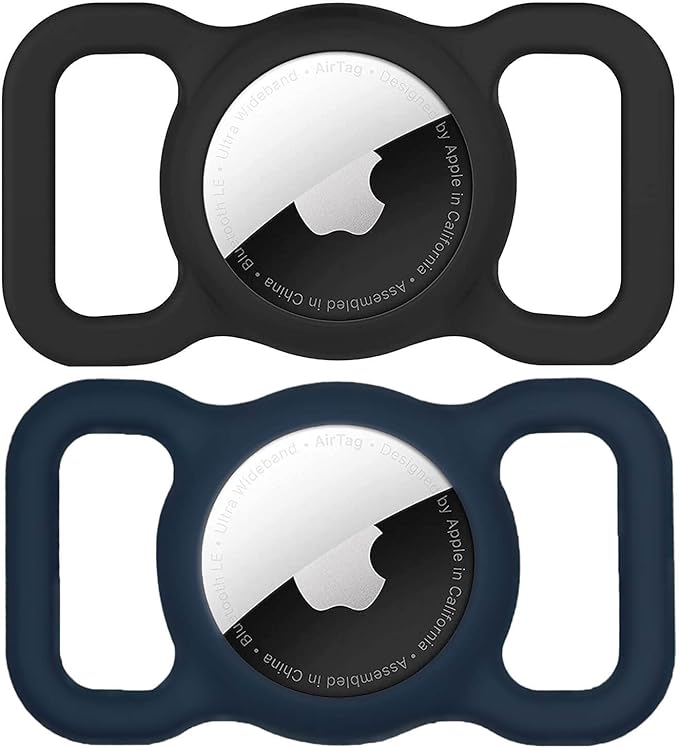 Air Tags-2 Pack Airtag Dog Collar Holder SWINCHO 1-3cm Width