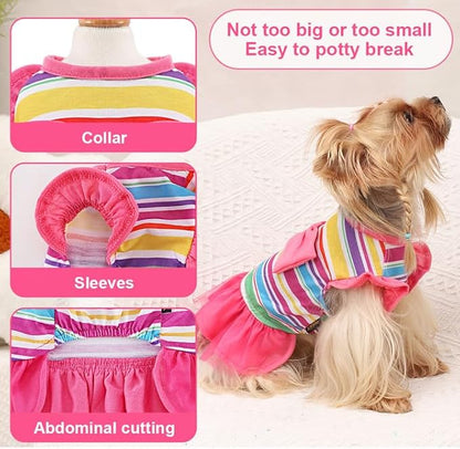 Yikeyo Dog Clothes Girl Dog Dress Small Dogs