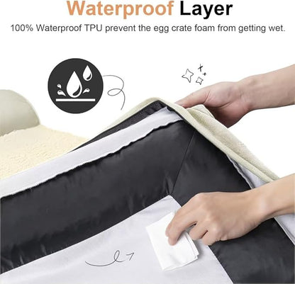 Large Dog Bed Orthopedic Washable: Jumbo Dog Bed Bolster Extra Large Dogs Egg Crate Foam Sofa Couch Waterproof Removable Cover