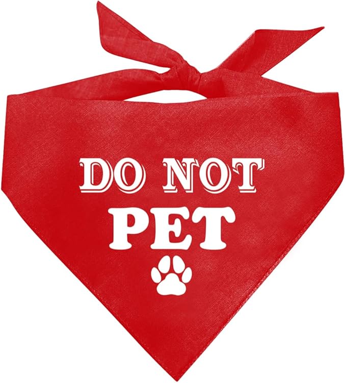Do Not Pet Dog Bandana (D37)