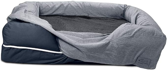 Floppy Dawg Bolster Dog Bed Replacement Cover. Fits PetFusion 36L x 30W.