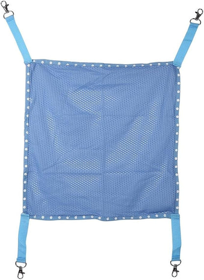 Cat Cage Hammock, Comfortable Pet Hanging Bed Breathable Mesh, for Cute Small Pet Cat Dog Animals Sleep Pad (S, Blue)