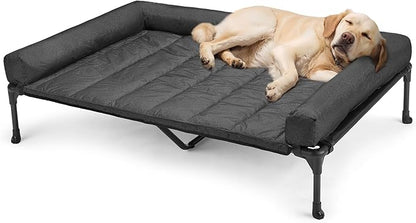 Veehoo Cooling Elevated Dog Bed + Waterproof Removable Pillow-Top Mat CWC2331B