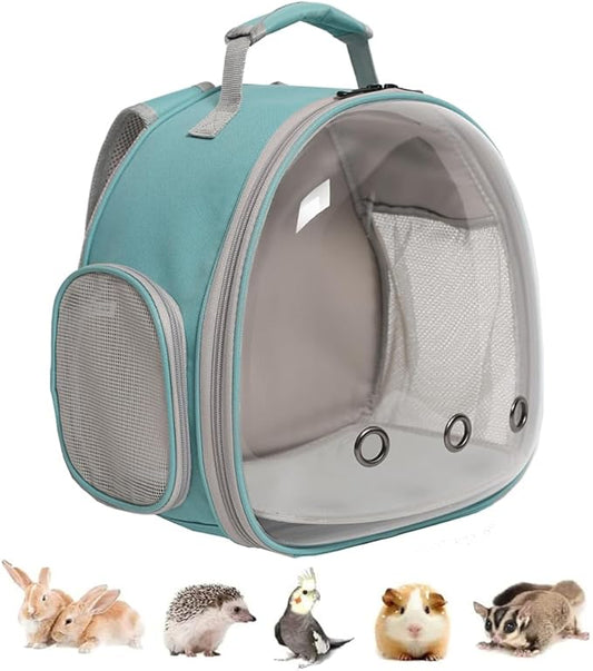 Guinea Pig Backpack, Space Capsule Bubble Window Small Animal Backpack for Guinea Pig, Bird Bunny Rabbit