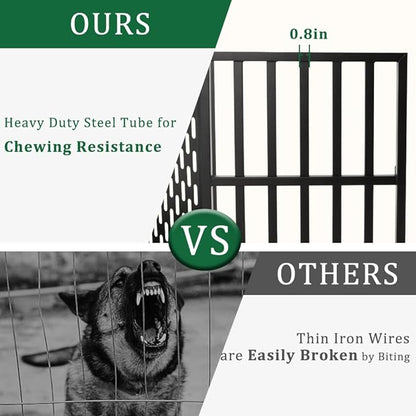 38 Inch Dog Crate Furniture Heavy Duty Dog Crate for Medium and Large Dogs 1 Removable 4 Lockable