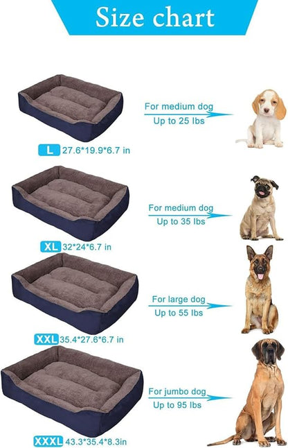 PUPPBUDD Dog Beds for Extra Large Dogs
