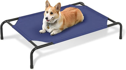 MoNiBloom Elevated Dog Bed Cooling Raised Ped Bed Portable Dog Cot for Camping or Beach 42 Inches