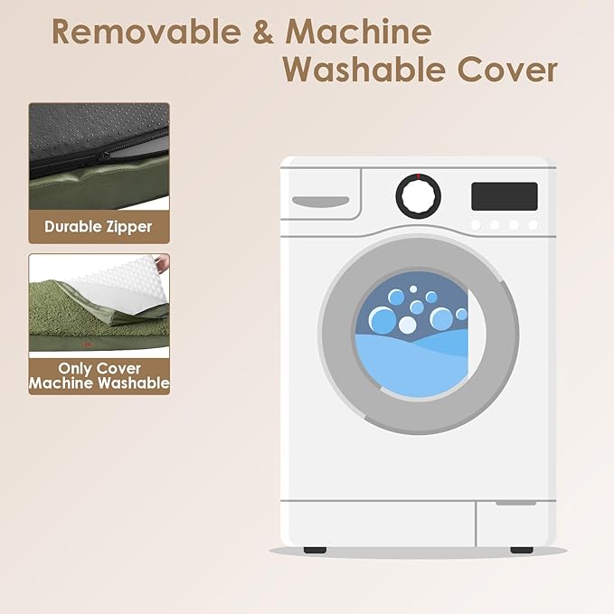 EHEYCIGA Orthopedic Dog Beds for Large Dogs with Removable Washable Cover 36x27